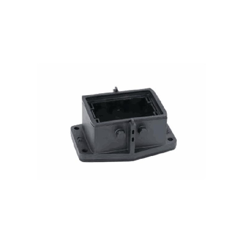 Embase encastrée 6B, Polyamide, IP65, Sortie basse